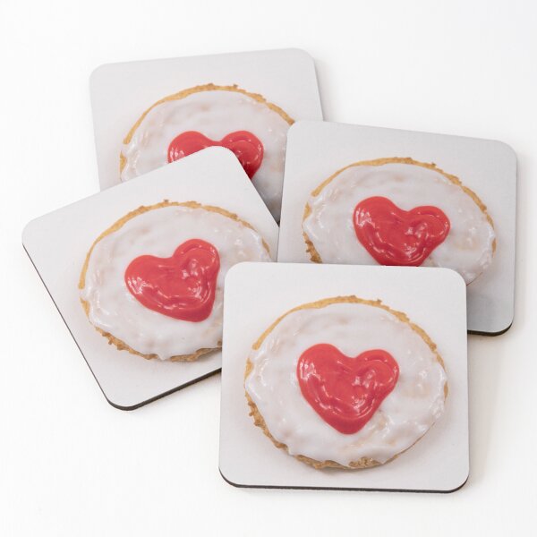 Item preview, Valentines Day cookie with red heart designed and sold by krisgreenwood.