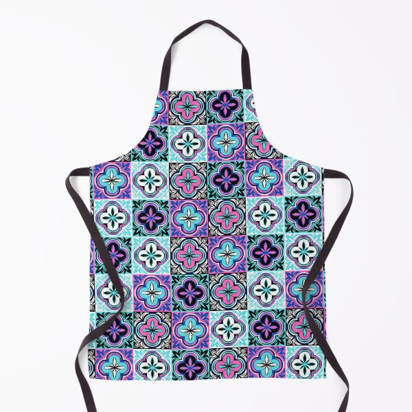 Item preview, Universal pattern Ceramic Tile Pattern with pink, teal, black and white. designed and sold by Jennykies.