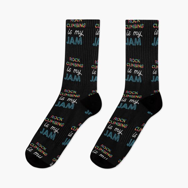 Item preview, Rock Climbing is my Jam. Funny Rock Climbing Design designed and sold by Custom365.