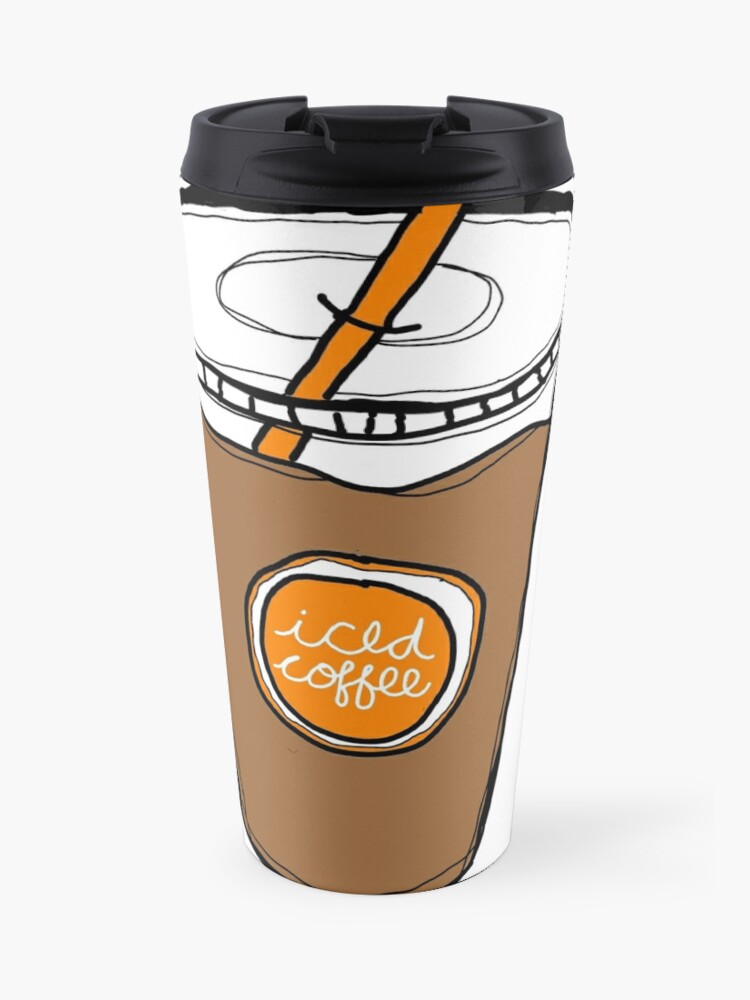 Iced Coffee Travel Mug By Skrafty Redbubble