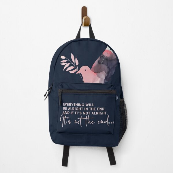 Item preview, Everything will be alright in the end and if its not alright its not the end. Think happy thoughts with this positive, inspirational quote designed and sold by Caroline Laursen.