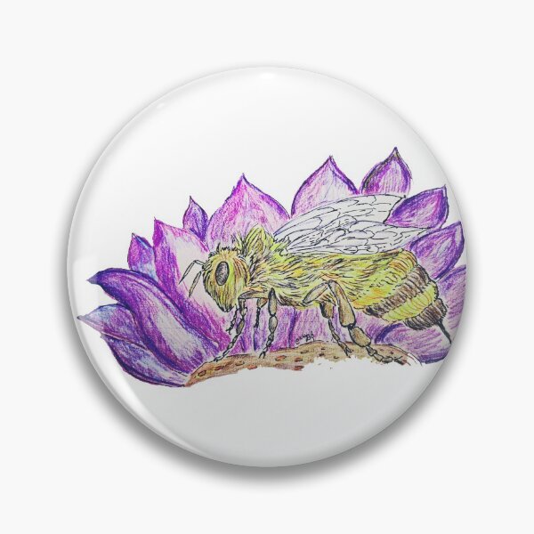Item preview, bee on a flower designed and sold by CanDo20.