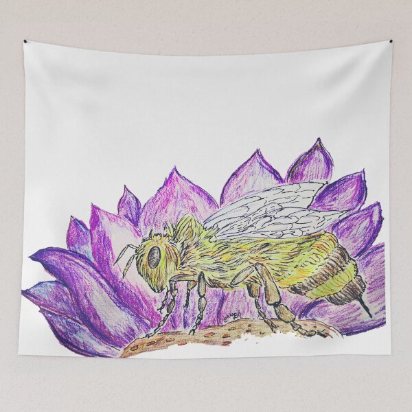 Item preview, bee on a flower designed and sold by CanDo20.