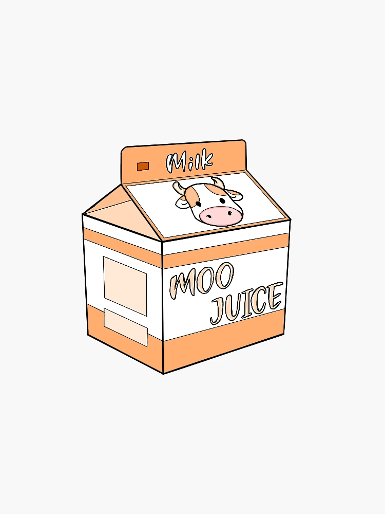 Milk Carton Sticker for Sale by artolxxvia