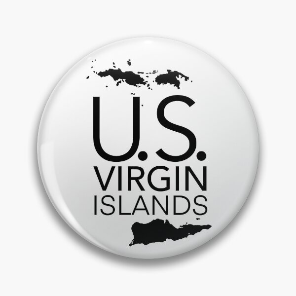 Item preview, U.S. VIRGIN ISLANDS Island Map  designed and sold by VacationCity.