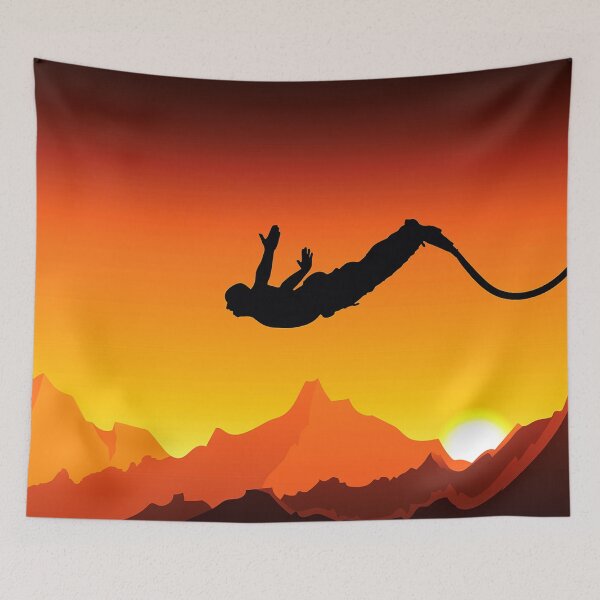 Aperçu de l'œuvre Silhouette du coucher du soleil à l'élastique créée et vendue par ESDT.