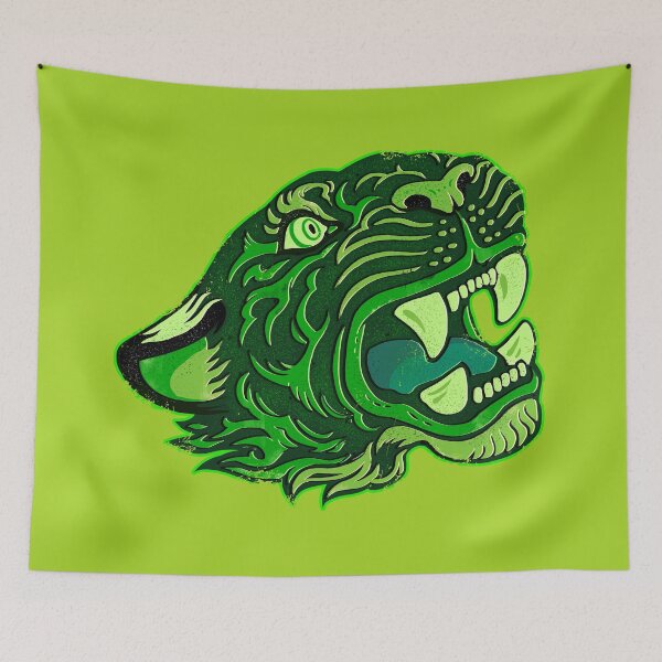 Item preview, Green Spirit Tiger designed and sold by Marianne Martin.