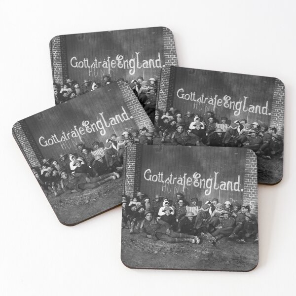 Item preview, British Soldiers with God Punish England Sign - WW1 Germany - 1918 designed and sold by warishellstore.