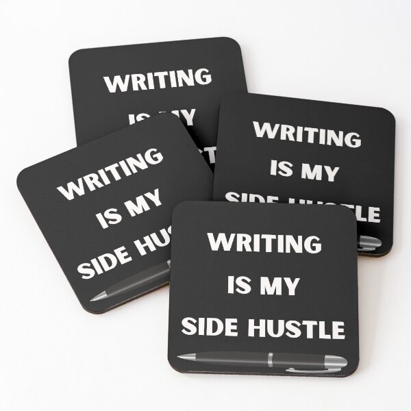 Item preview,  writing is my side hustle / pen designed and sold by FourNuns.