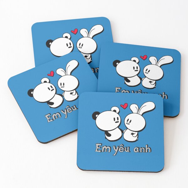 Item preview, Vietnamese "Em yêu anh" / "I love you"  designed and sold by HuiCreations.