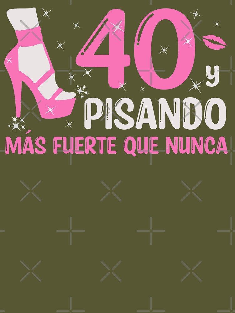 40 y Pisando Más Fuerte Que Nunca, 40 Años Cumpleaños Regalo de 40 Años  para Mujer iPad Case & Skin for Sale by InkItStudio