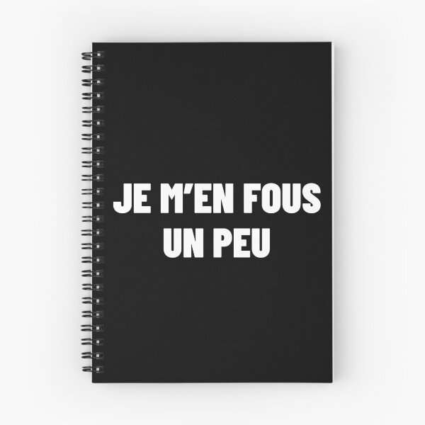 Item preview, Je m'en fous un peu - French Slang Quebec designed and sold by Sansmalice.