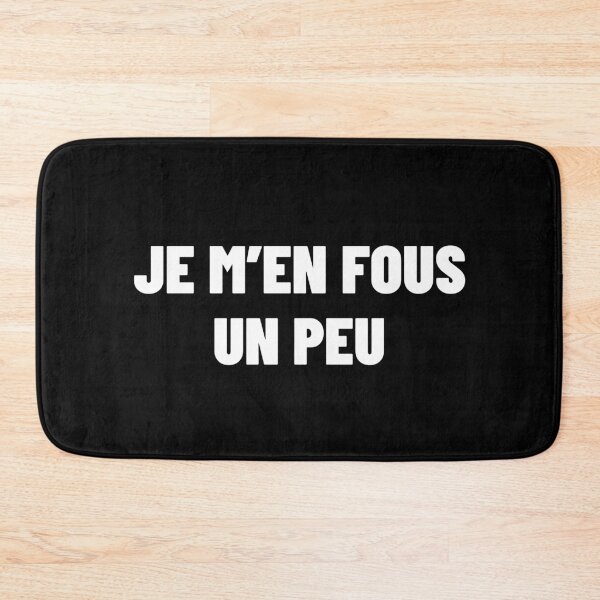 Aperçu de l'œuvre Je m'en fous un peu - French Slang Quebec créée et vendue par Sansmalice.
