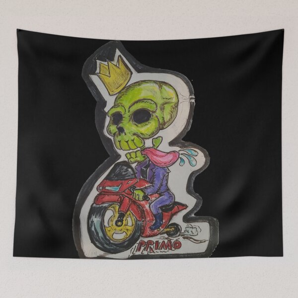 Item preview, Skeleton Biker King designed and sold by Treihova.