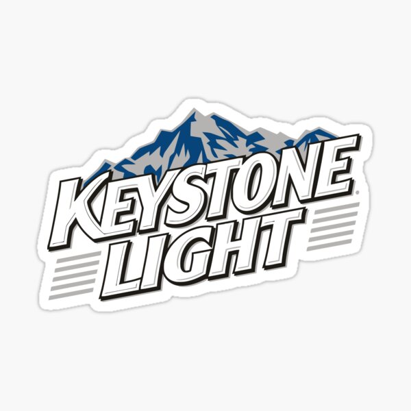 Cerveza ligera keystone Pegatina