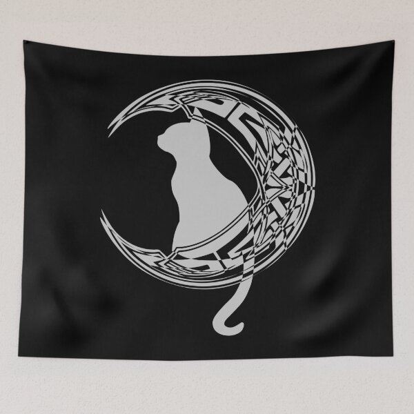 Item preview, Black Celtic Moon Cat | Kitten designed and sold by Depic Spirit.