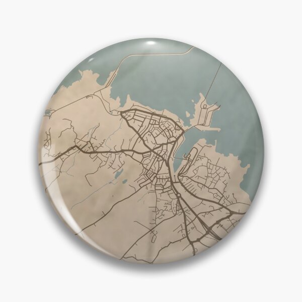 Item preview, Holyhead Sepia Map designed and sold by CPTVDesign.