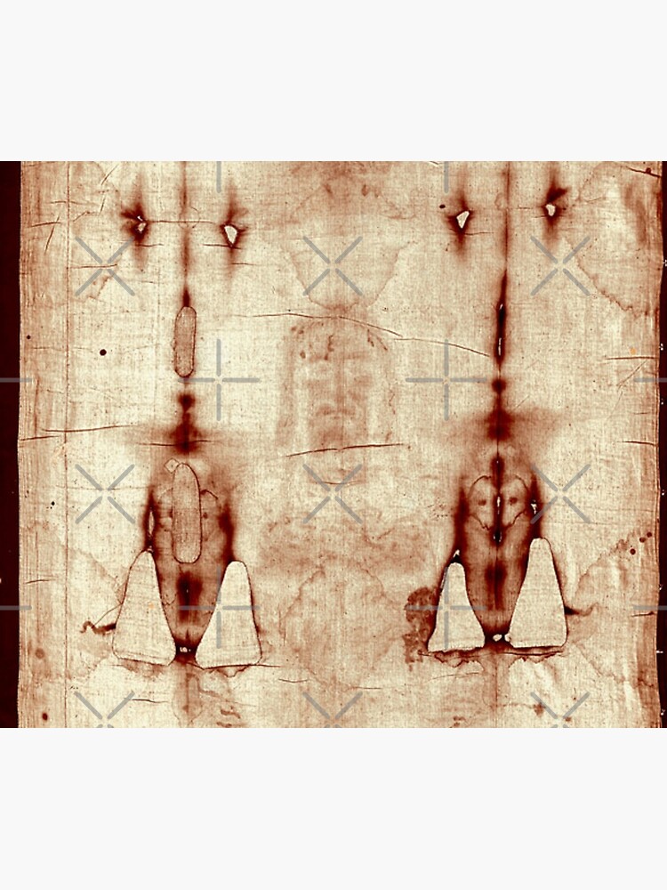 Easter Holy Face Negatives Of The Shroud Of Turin Throw Blanket For Sale By The Great Art