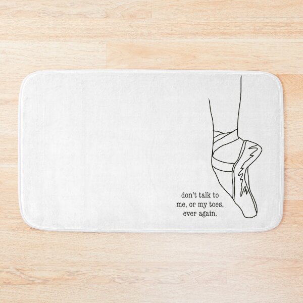 Item preview, Ballet Shoe Line Drawing “Don’t Talk...” Illustration designed and sold by gwynethstrope.
