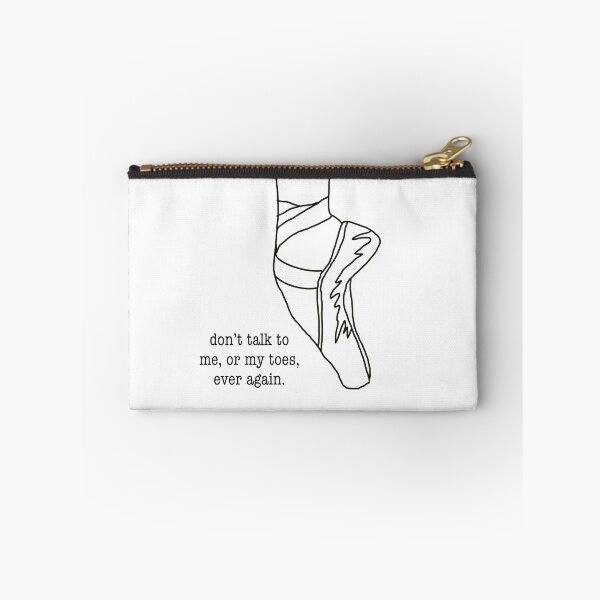 Item preview, Ballet Shoe Line Drawing “Don’t Talk...” Illustration designed and sold by gwynethstrope.
