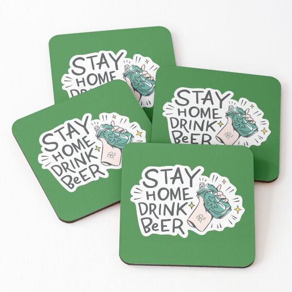 Item preview, Stay Home Drink Beer St Patricks Day 2021 designed and sold by ForFunDesigns.
