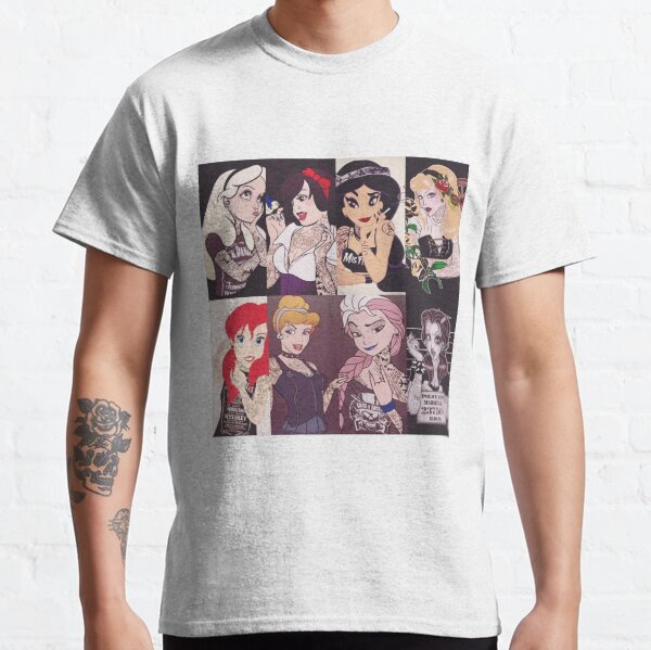 goth disney princess shirts