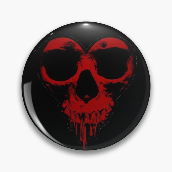 Item preview, Skull Heart Dripping Blood designed and sold by DeadMonkeyShop.