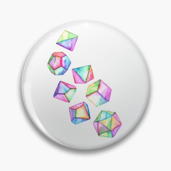 Item preview, Watercolor Polyhedral Dice designed and sold by RoxyTocin.
