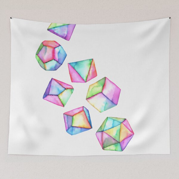 Item preview, Watercolor Polyhedral Dice designed and sold by RoxyTocin.