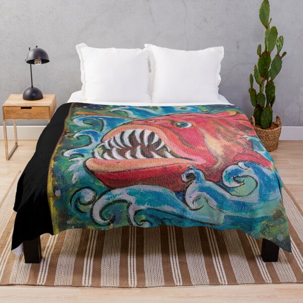 Item preview, Cosmic Deep Anglerfish painting designed and sold by Treihova.