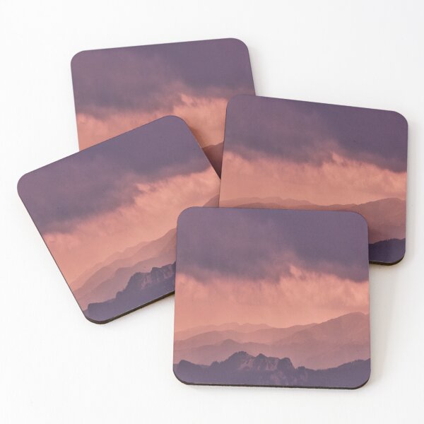 Item preview, Storm pink and purple clouds above the hills designed and sold by Marilena Strambu.