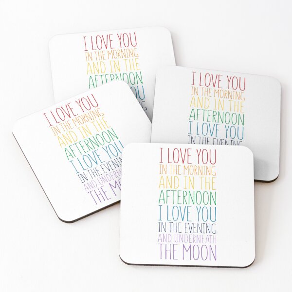 Item preview, I Love You In The Morning And In The Afternoon, Rainbow Art, Nursery Decor, Baby Shower Gift designed and sold by aenaonartwork.