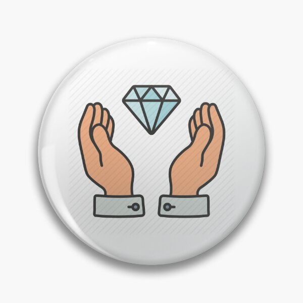 Item preview, Diamond Hands Sticker designed and sold by folfol.