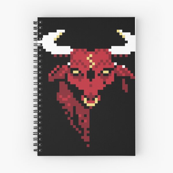 Item preview, pixel bull designed and sold by Jnwodo.
