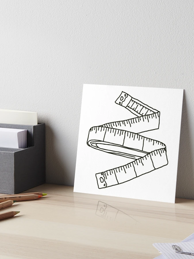 Measuring Tape Illustration | Art Board Print