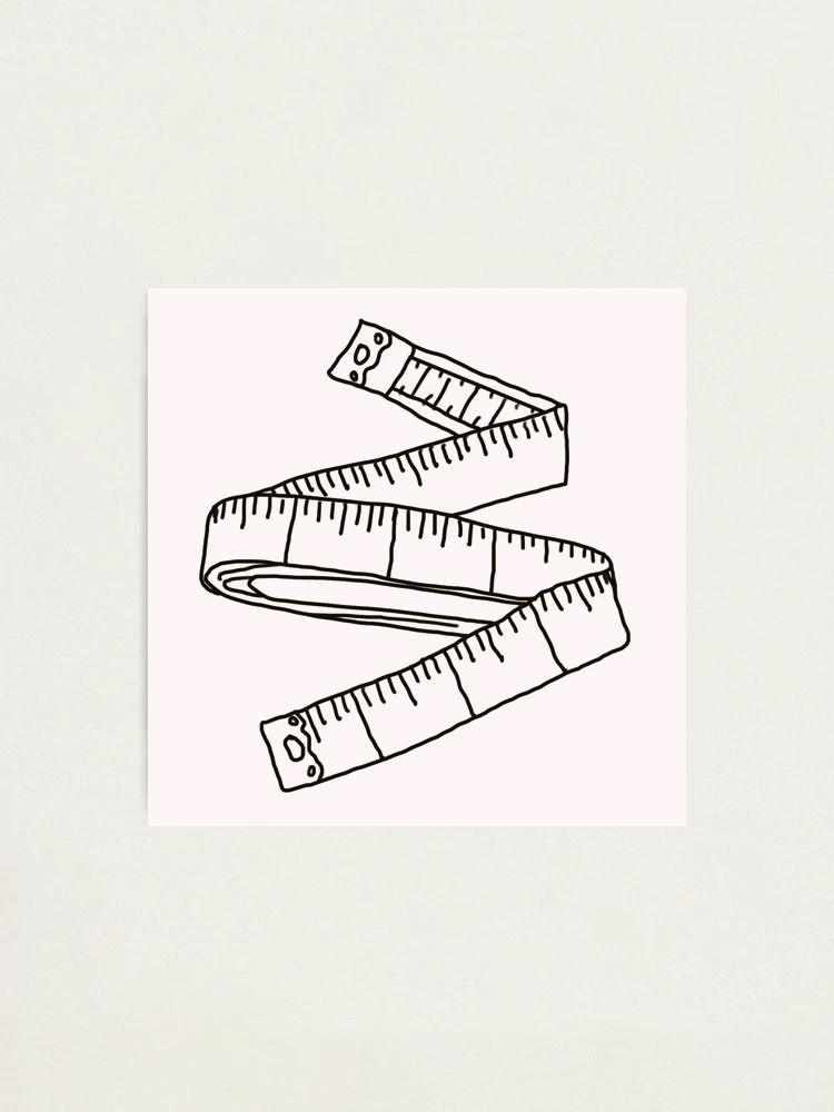 Tape Measure Hand Drawing Sketch Stock Vector - Illustration of slim,  centimeter: 54139669