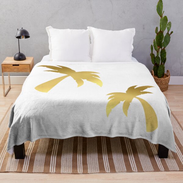 Item preview, Exotic Gold Metallic Palm Trees Pair designed and sold by hearthearts.