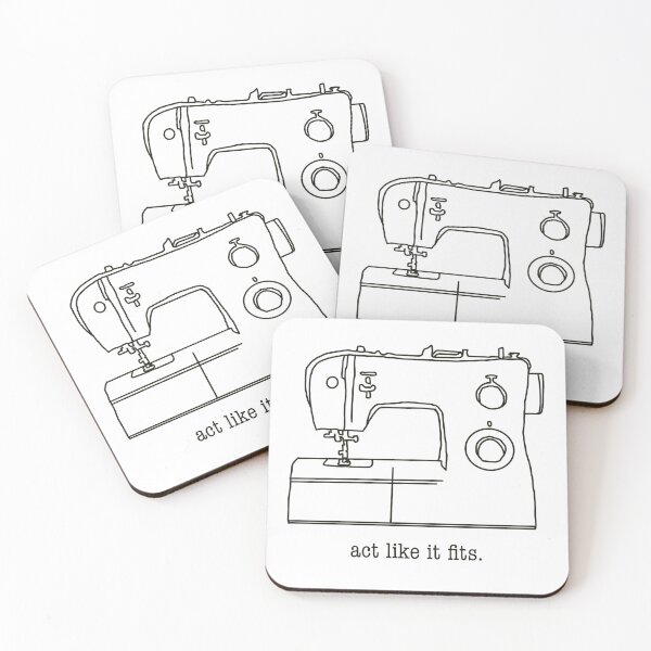 Item preview, Sewing Machine “Act like it Fits” Illustration  designed and sold by gwynethstrope.