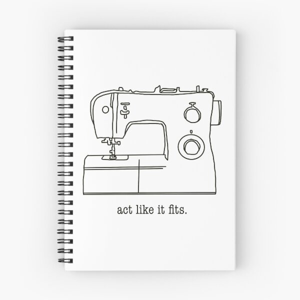 Item preview, Sewing Machine “Act like it Fits” Illustration  designed and sold by gwynethstrope.