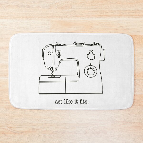Item preview, Sewing Machine “Act like it Fits” Illustration  designed and sold by gwynethstrope.
