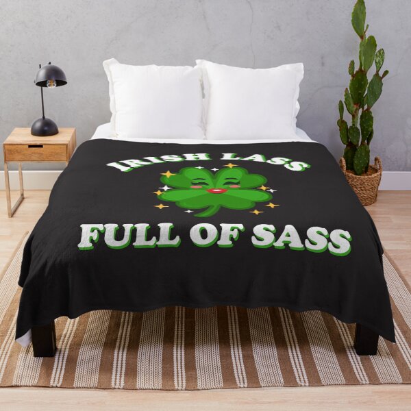 Item preview, Irish Lass Full Of Sass St Patricks Day Funny Shamrock Girl designed and sold by gkao.
