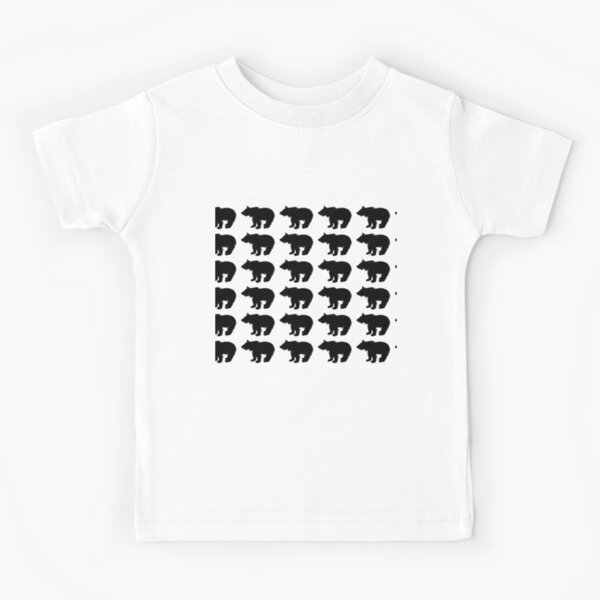 Black and white Bear Cubs Kids T-Shirt for Sale by fauniina