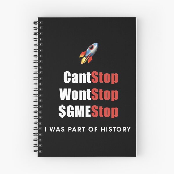 Item preview, Cant stop Wont stop Game Stop GME | Gamestop I was part of history designed and sold by designdot.