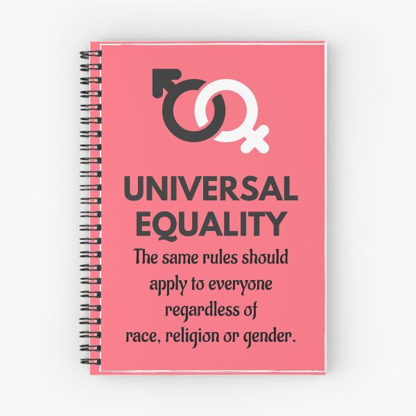 Item preview, Universal Equality - the same rules should apply to everyone regardless of race, religion or gender.  designed and sold by Jack Cox.