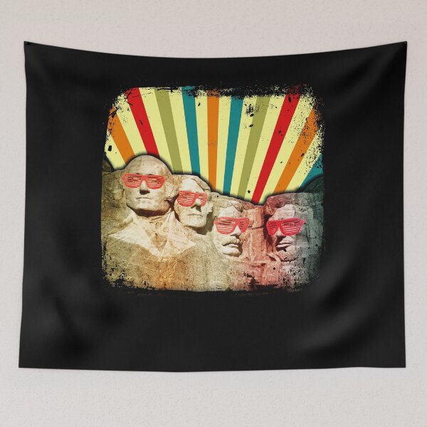 Item preview, Retro Vintage Mount Rushmore designed and sold by EverythingKawai.