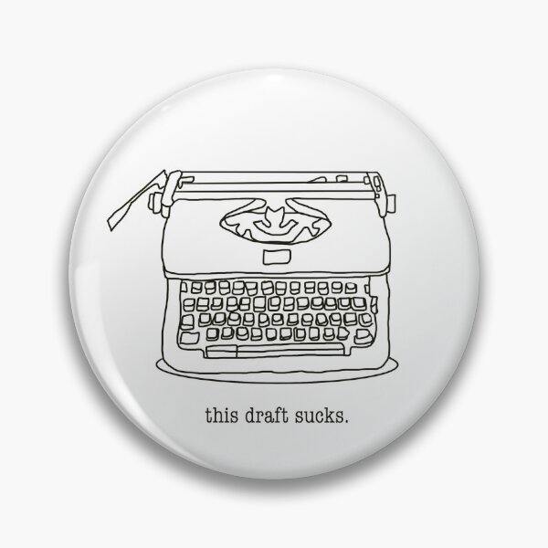 Item preview, “This Draft Sucks” Typewriter designed and sold by gwynethstrope.