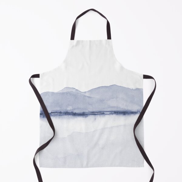 Item preview, Mountains & Water Indigo Blue Abstract Watercolor with Twilight and Midnight Blue Trend Colors designed and sold by SilverSpiral.