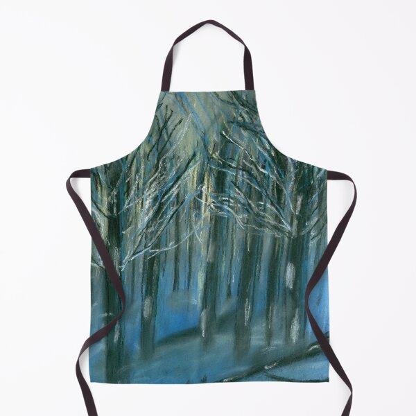 Item preview, Blue Forest Pastel Painting. Abstract Art.  designed and sold by Eugenia Alvarez.