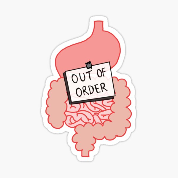 Faulty digestive system Sticker
