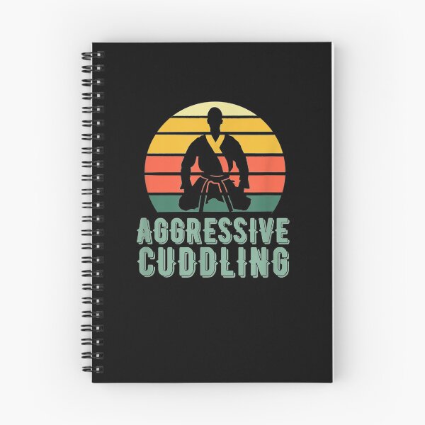 Item preview, Funny Retro Sunset Brazilian Jiu Jitsu definition "Aggressive Cuddling" designed and sold by ETIndustries.